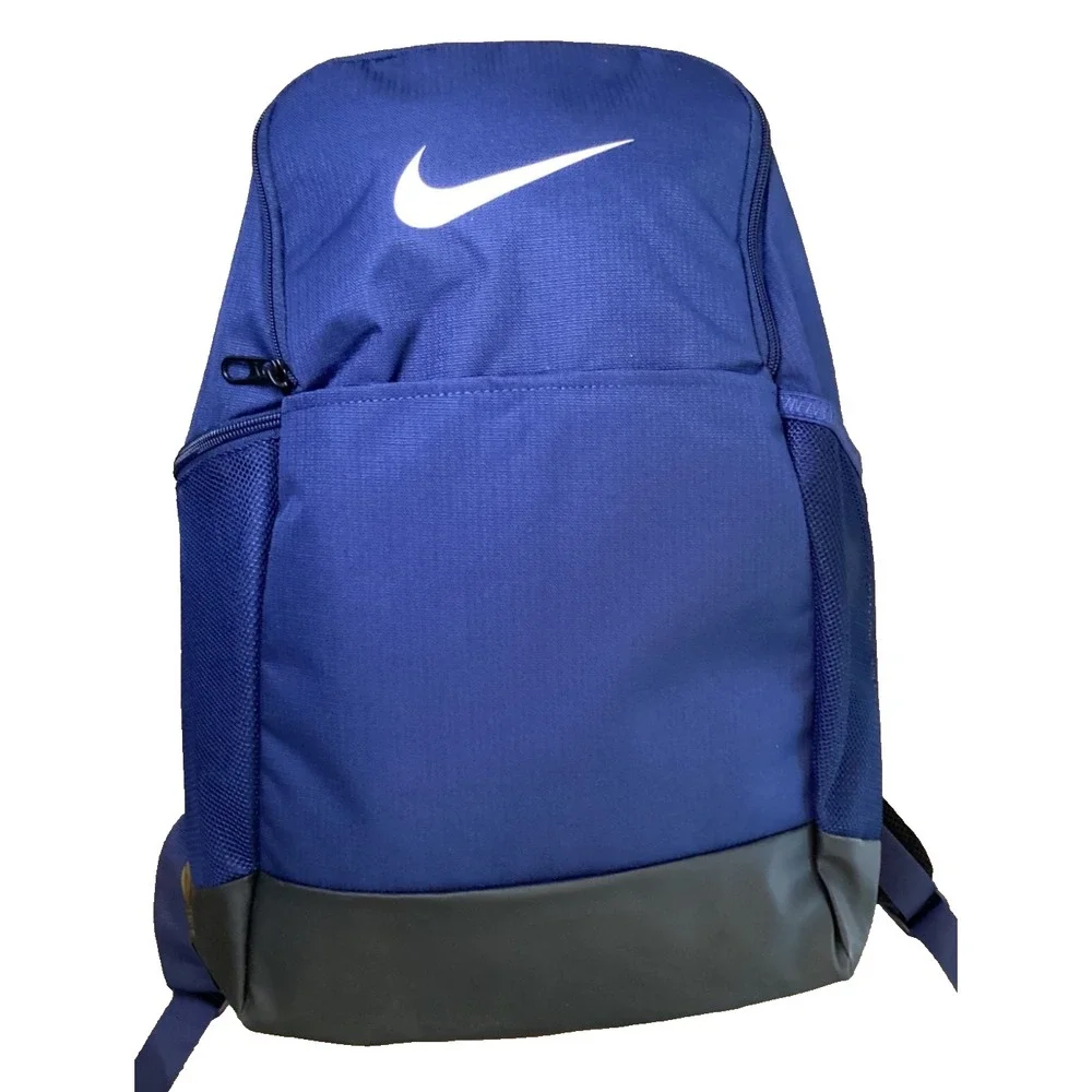 Nike Brsilia 9.5 Training Backpack Laptop Pocket Water Bottle Sleeves Navy New